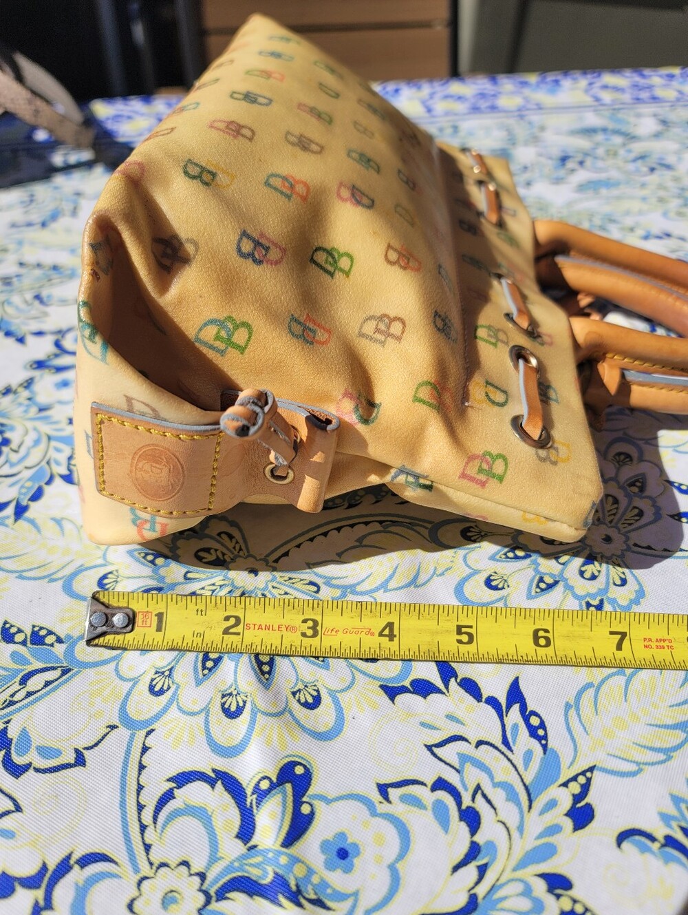 Dooney & Bourke Vintage Y2K Rainbow DB Satchel - Picture 7 of 16